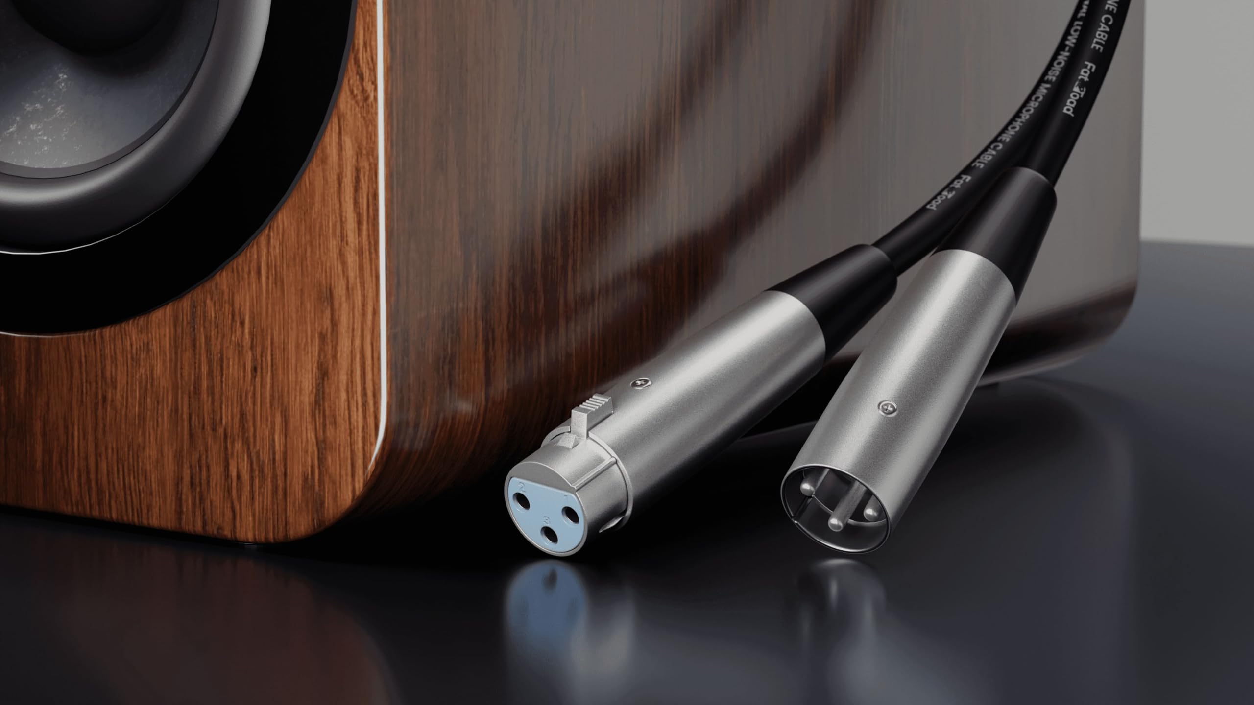 Fat Toad, cavo audio professionale professionale per microfono con connettore Lo-Z, cavo schermato da 20 AWG e bilanciato per una registrazione impeccabile, suono dal vivo 6-Pack