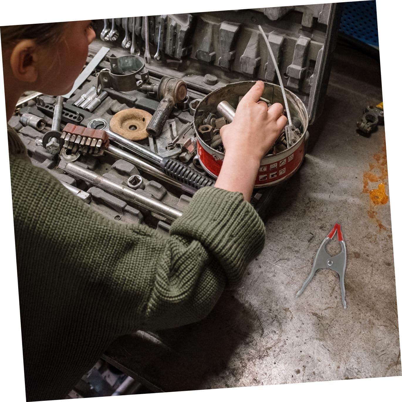 COHEALI 10pcs Thickened A-shaped Spring Clamps Heavy-duty Carpentry Clips Woodworking Clamps for Woodwork and Craft Projects