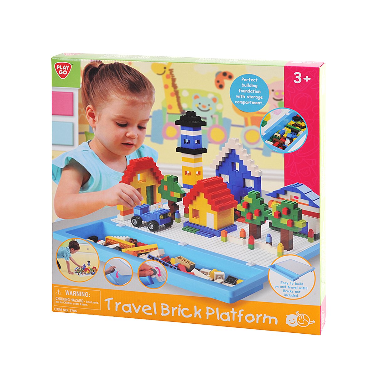 PlayGoTravel Brick Platform (Bricks Not Included)