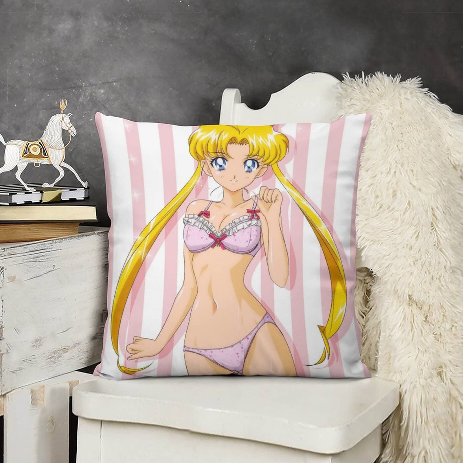 美品　セーラームーン　非売品クッション Amazon.co.jp: 美少女戦士セーラームーン クッションカバー 月野