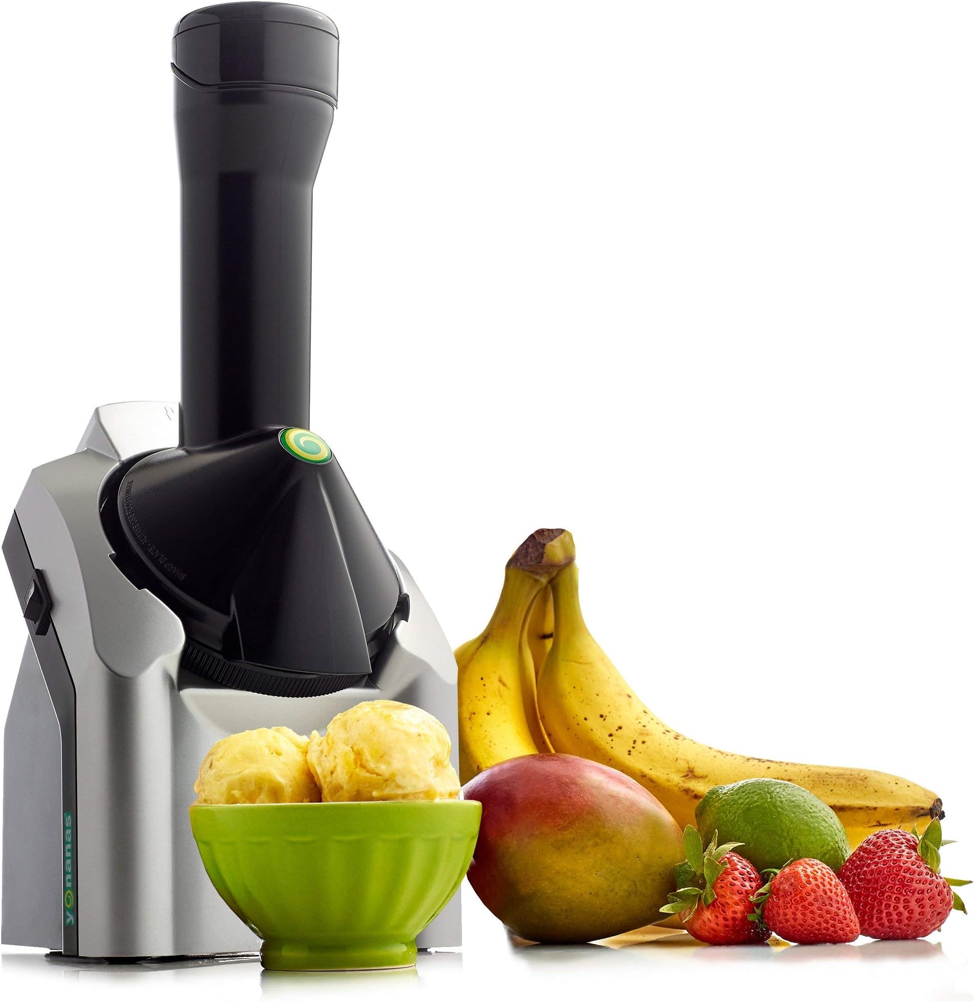 Joyevic Ice Cream Maker Ice Cream Fruit Machine Classic Original Healthy Dessert Fruit Soft Serve Maker Creates Fast Easy Delicious Dairy Free Vegan Alternatives To Ice Cream Frozen, Silver