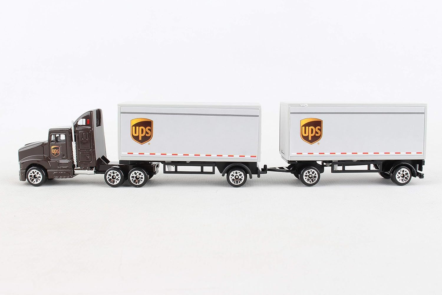 Daron UPS Die Cast Tractor with 2 Trailers