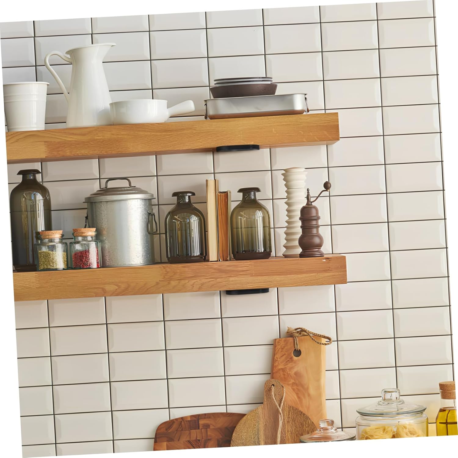 4pcs Sturdy Floating Shelf Bracket Metal Wall Shelf Brackets Heavy Duty for Wall Mount Metal Corner Versatile Use