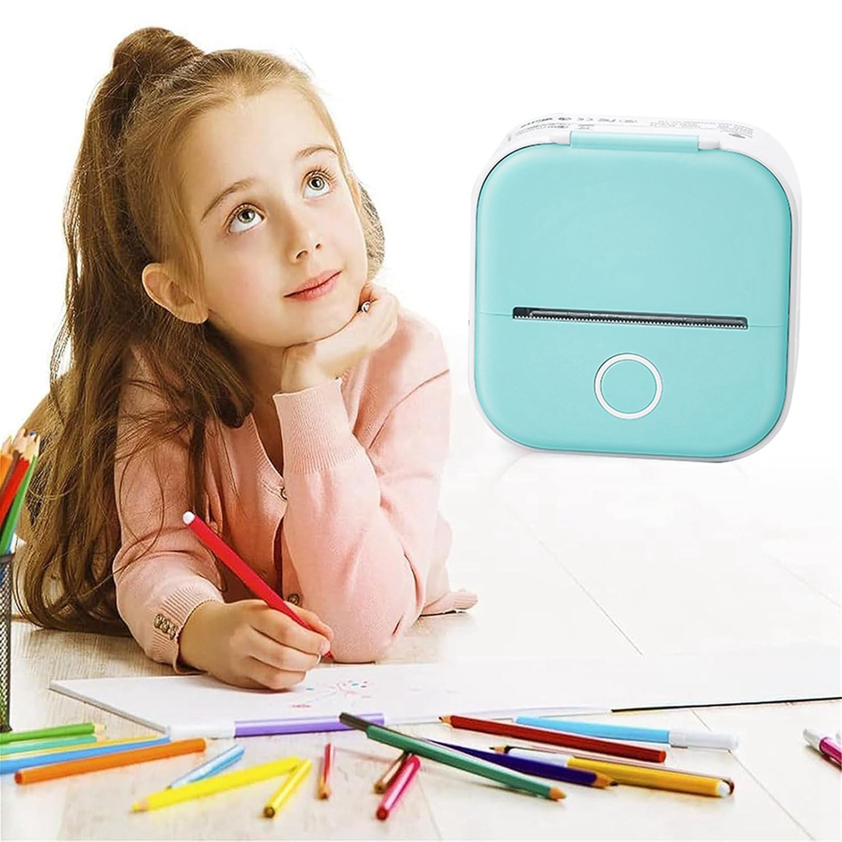 2 impresoras de tablero de garabatos, impresora de bolsillo Bluetooth sin tinta, impresora portátil Bluetooth para fotos, álbum de recortes