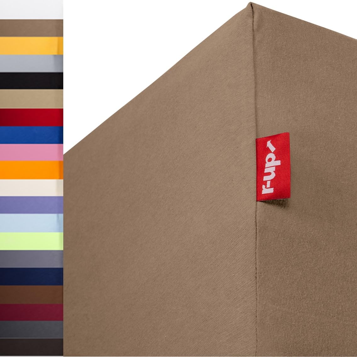 r-up Beste Hoeslaken dubbel pak 90x200-100x220 tot 35cm hoogte vele kleuren 95% Katoen / 5% Elastaan 230g/m² (bordeauxrood