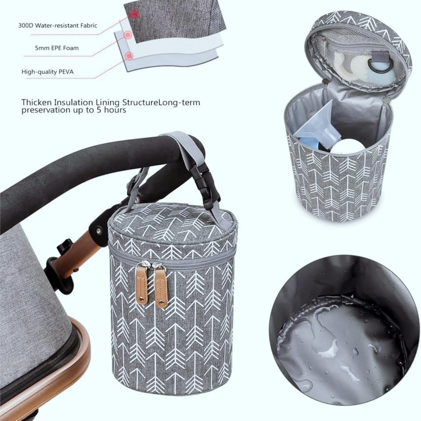 Termos Pappa Infante Porta Bottiglia Termico – Biberon Scalda Portatile con Borsa Termica, Ideale per Latte Infante e Biberon