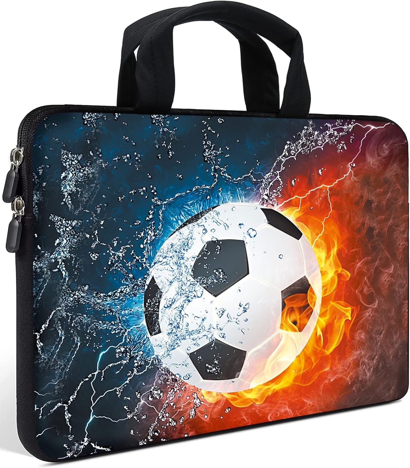 Laptop Sleeve Case 11.6" 12.1 Inch Neoprene Laptop Sleeve/Notebook Computer Pocket Case/Chromebook Case/Tablet Briefcase Carrying Bag Compatible For Men? Women ?boys? girls (Soccer)