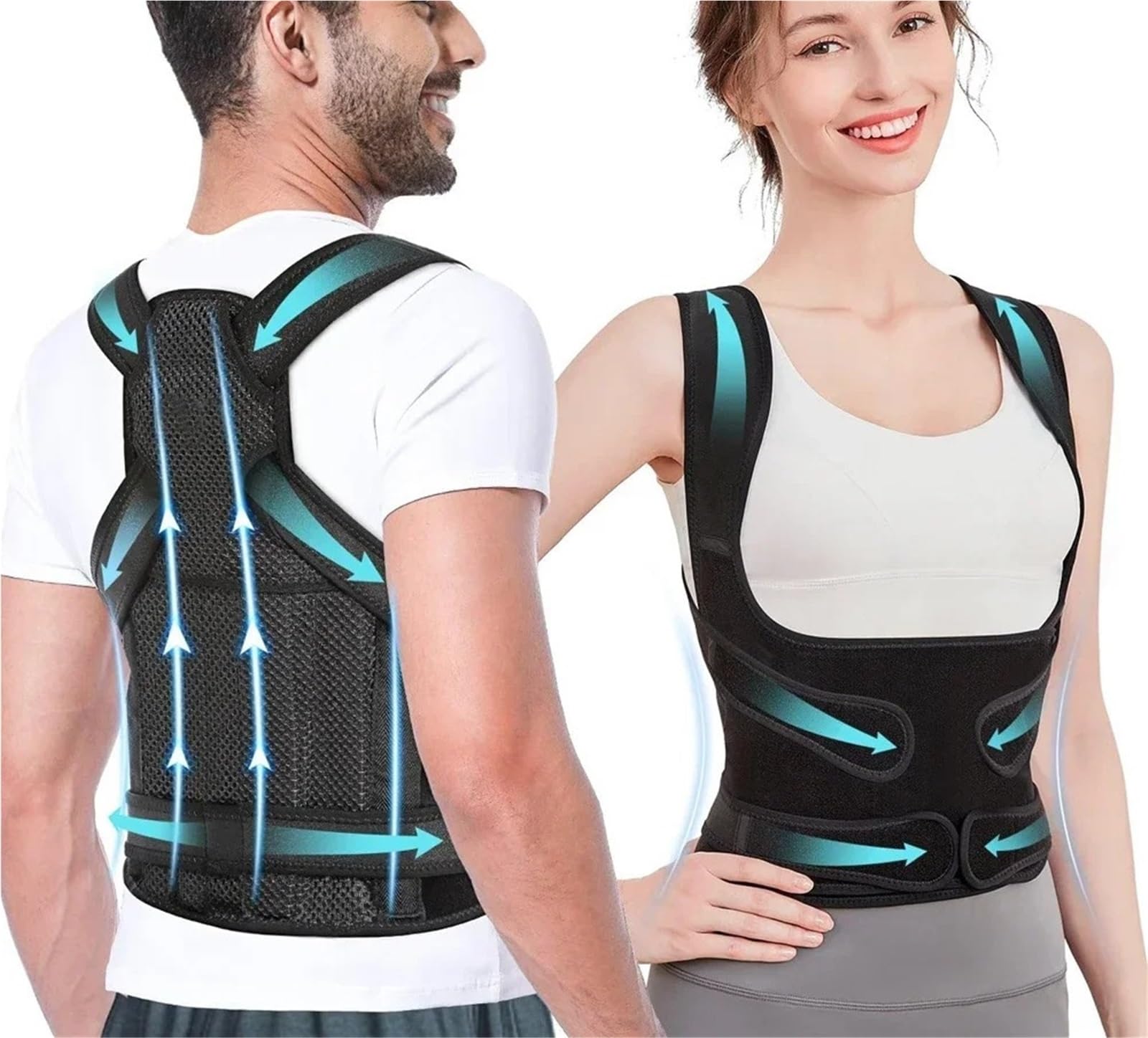 Generico Verstellbarer Rückenstützgürtel für Komfort – Unisex-Design (L)