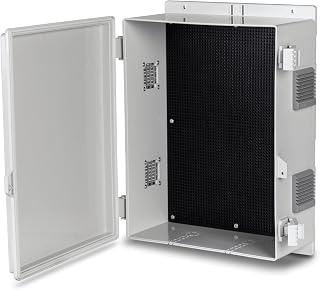 Namunanee Outdoor Waterproof Electrical Junction Box ABS Enclosure 15.7x11x5.9in w/ Mounting Panel & Hinged Cover