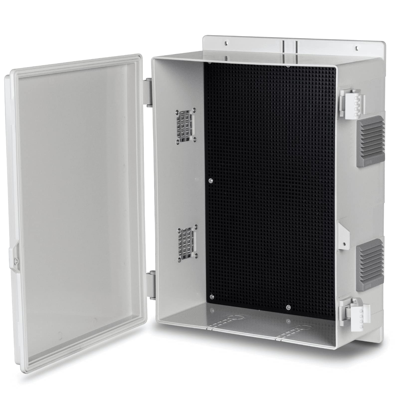 Namunanee Outdoor Electrical Junction Box, ABS Water Resistant Enclosure with Internal Mounting Panel & Hinged Cover, 15.7"H* 11"L* 5.9"W