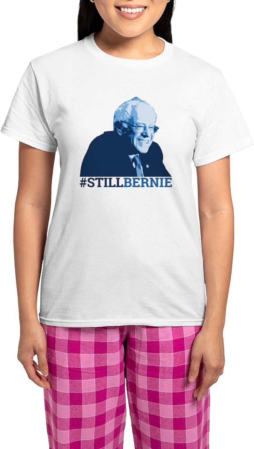 CafePress #Stillbernie Women's Light Pajamas Women's Novelty Cotton Pajama Set, Comfortable PJ Sleepwear