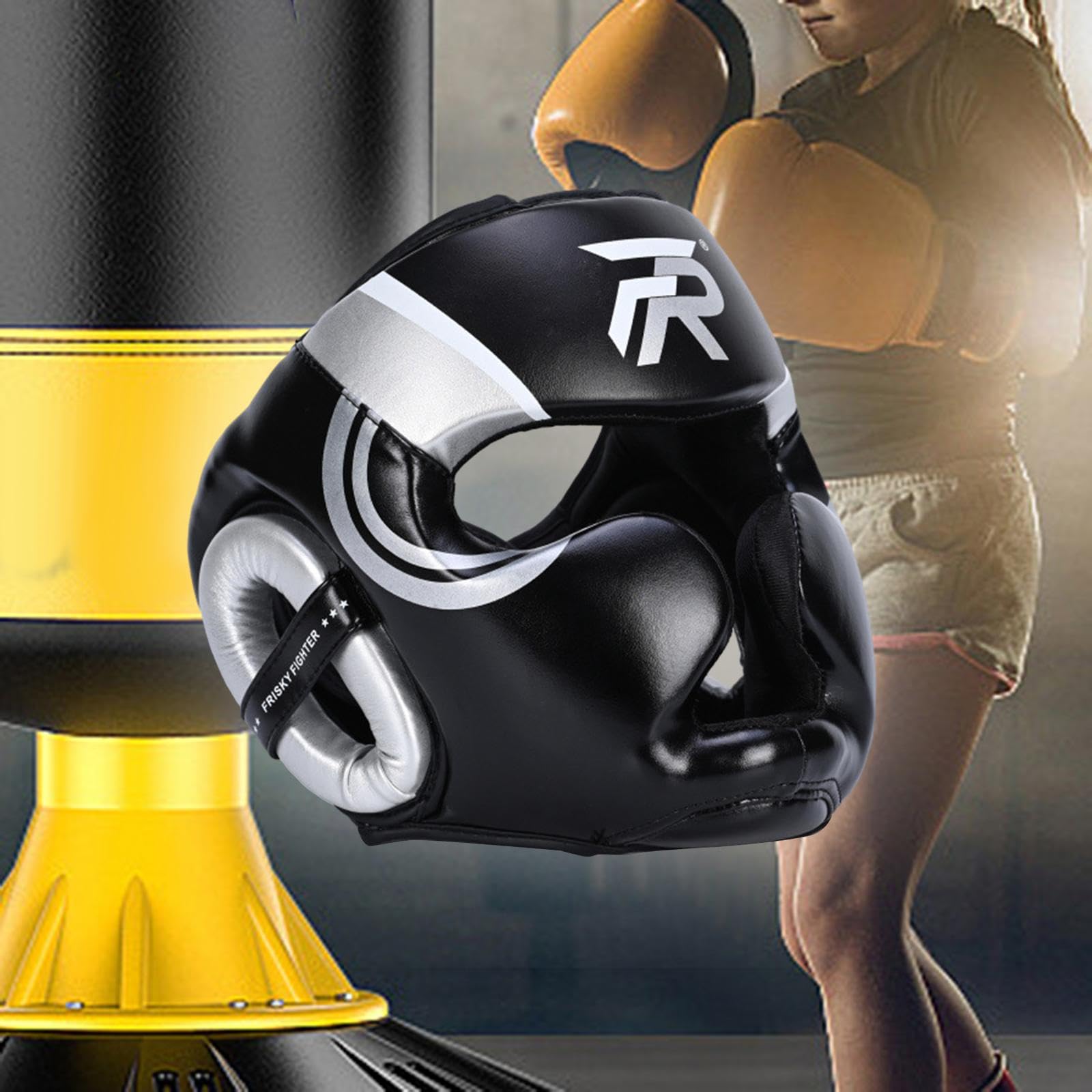 harayaa Casque de Boxe, Protection du Front et des Oreilles, Protection complète du Visage, équipement de Protection pour l'entraînement