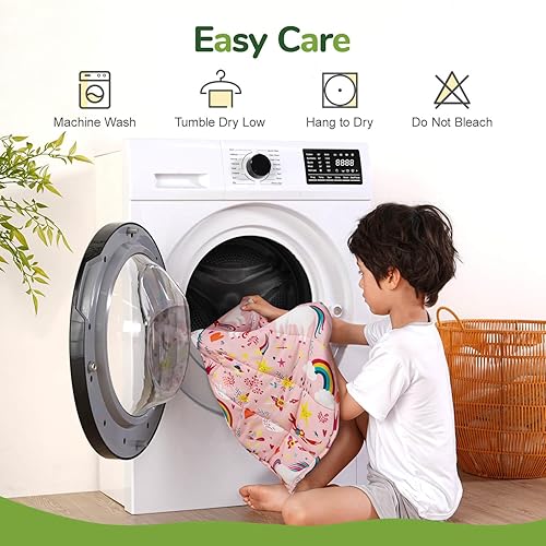 Miniatura 20 de Sivio Weighted Blanket,Cotton and Minky Fleece Throw Blanket with Beads, Reversible Heavy Blanket, 5lbs 36x48 Inch, Pink Cat