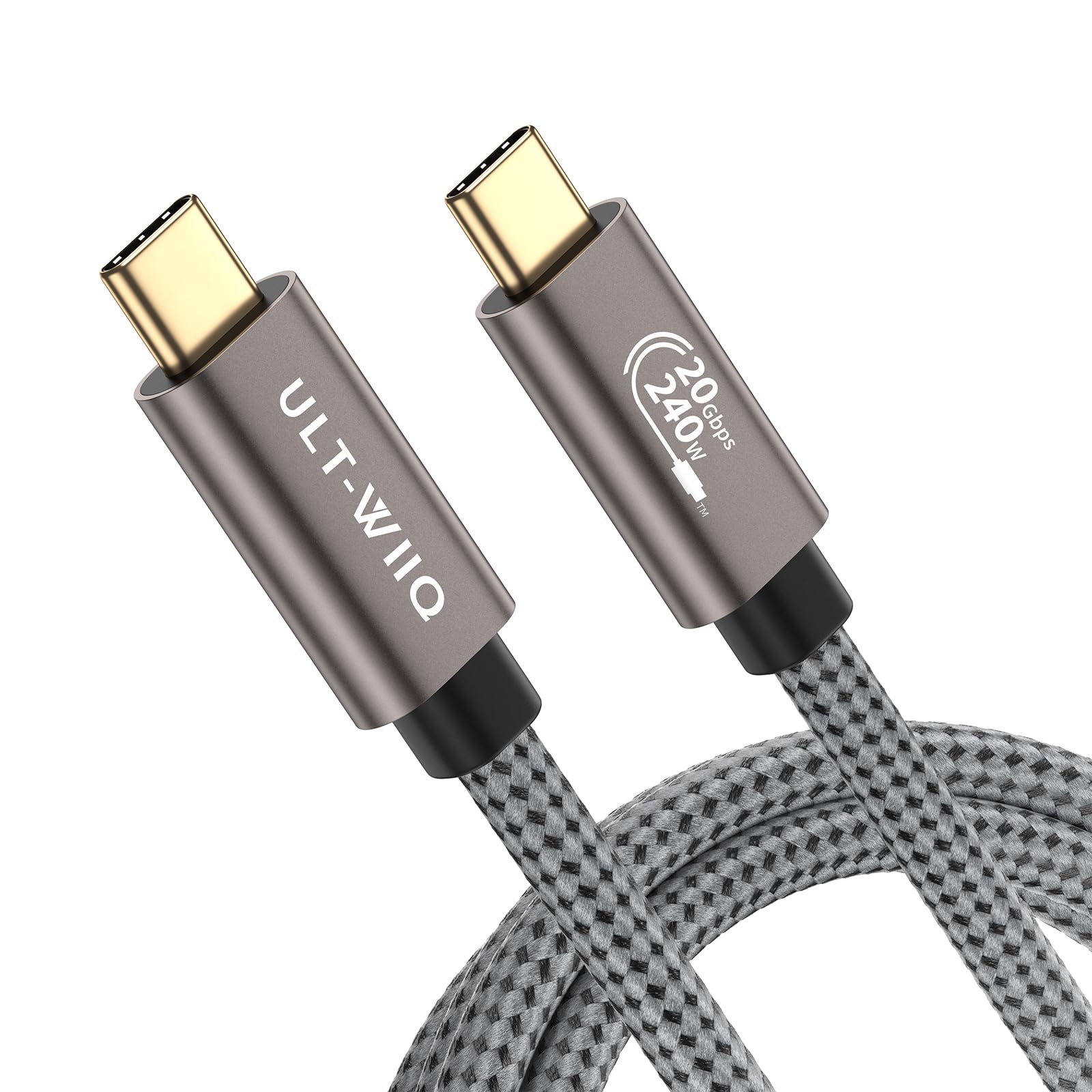 USB C to USB C Cable 240W, 20Gbps USB C 3.2 Gen2x2 Data Cable Fast Charger Cable 4K@60Hz Video Cord for iPhone 15, MacBook Pro Air, Samsung S22 S21 S10, OTG, USB-C Monitor…