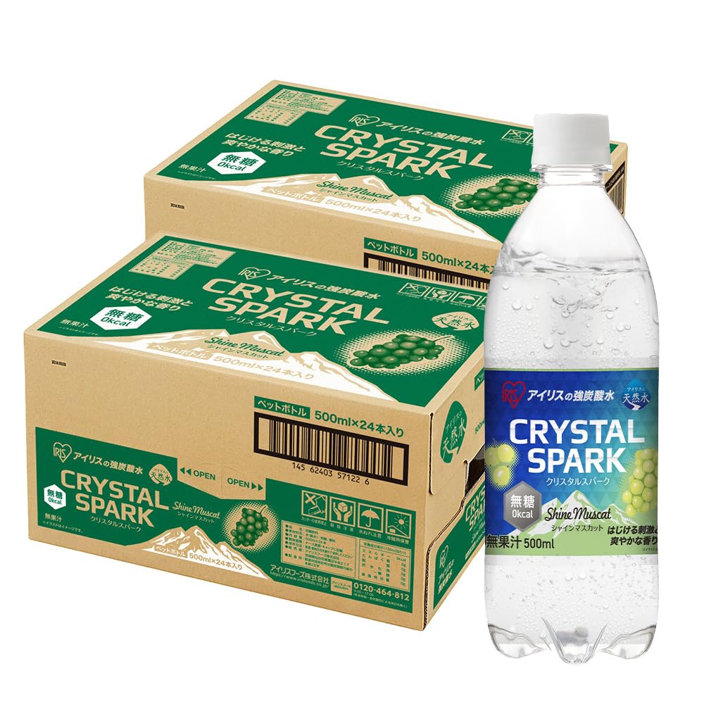 Amazon.co.jp: CRYSTAL SPARK(クリスタルスパーク) 炭酸水 500ml ×48本