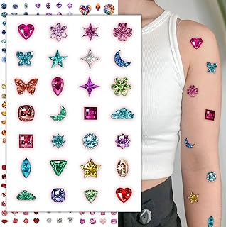 27 Unicorn Tattoo Ideas for Dreamers and Believers 92 CHARLNET Gems Temporary Tattoos for Women Girls - 237 Pcs Realistic Jewe...