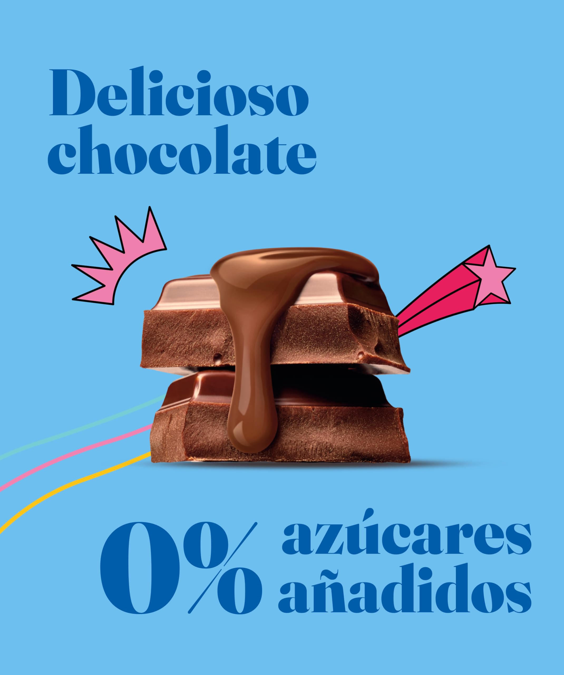 Corny, Pack 24 unidades x 20g, Barrita Sin Azúcares Añadidos Sabor Chocolate 0%, Fuente de Energía y Fibra, Textura Crujiente