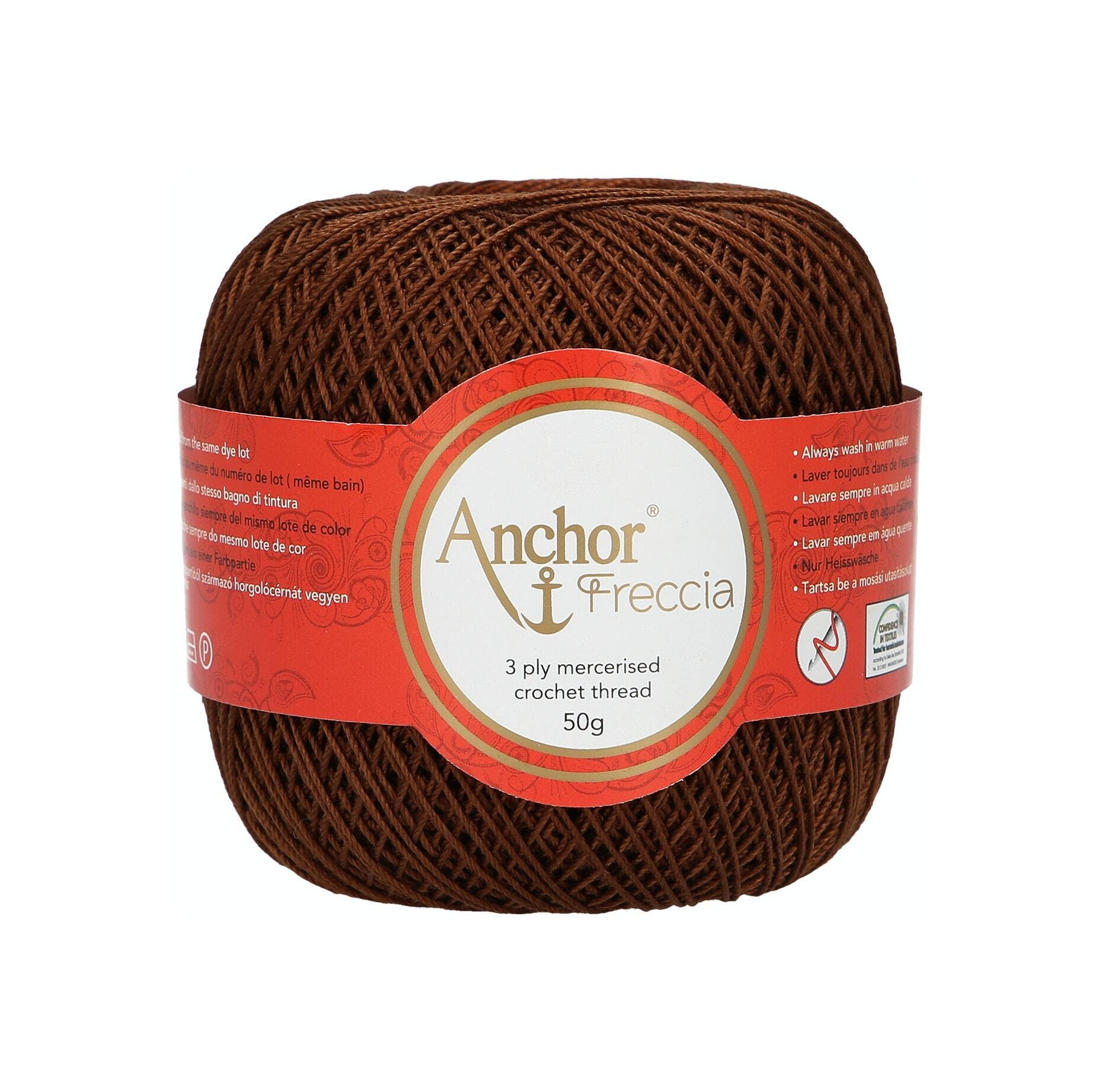 Anchor 4771012 00359 Crochet Yarn Cotton Brown