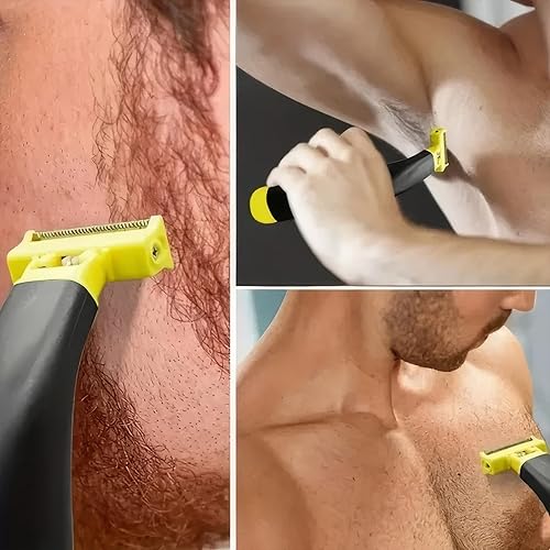 Miniatura 4 de Afeitadora eléctrica para hombre, maquinilla de afeitar de doble hoja para húmedo y seco, lavable de cuerpo completo, recargable por USB, 4
