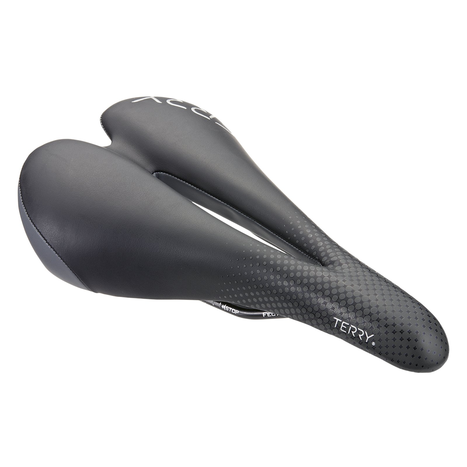 TerryFalcon X Bike Saddle - Bicycle Seat for Women - Flexible & Comfortable - Black Dura-Tek Cover, Low Profile