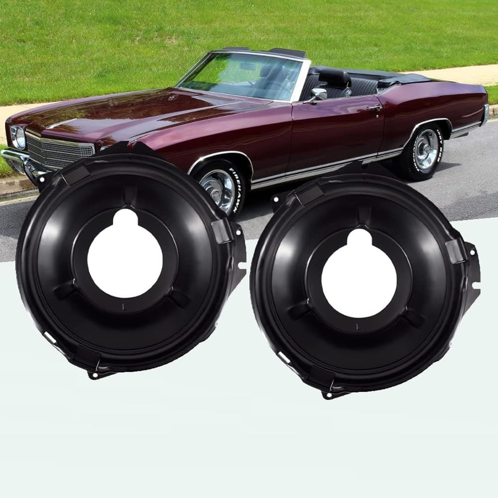 Completa 28 cubos de faros delanteros y anillos de retención con juego de montaje de acero inoxidable para restauración de automóviles
