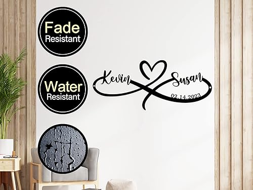 Miniatura 7 de Wedding Gifts for Couples 2024,Infinity Signs with Couple Name, Personalized Valentine'S Day Engagement Gifts, Gifts for Newlyweds, Anniversary