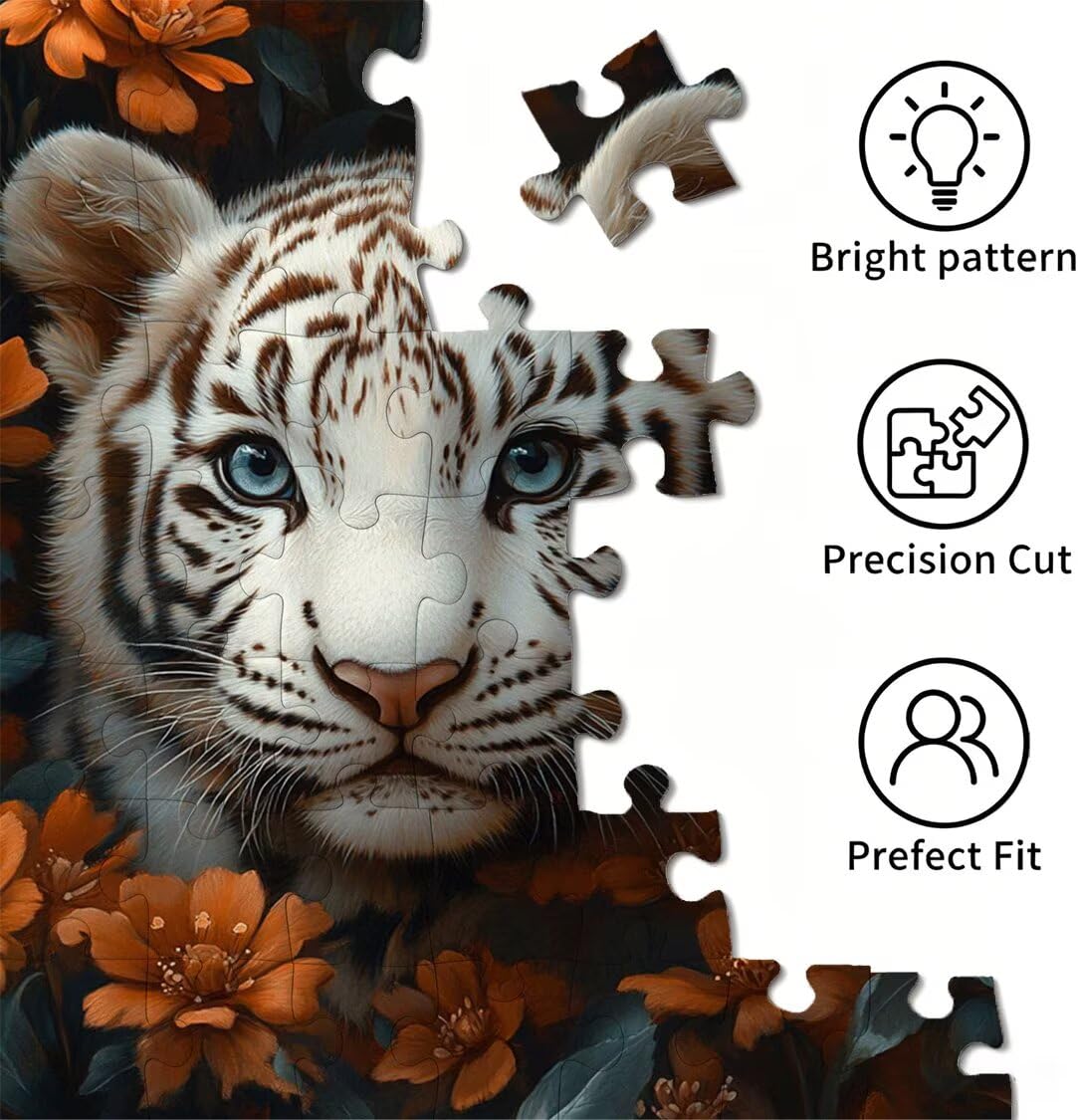 1500 sztuk puzzli dla dorosłych, gry rodzinne, kwiat tygrysa, n-376