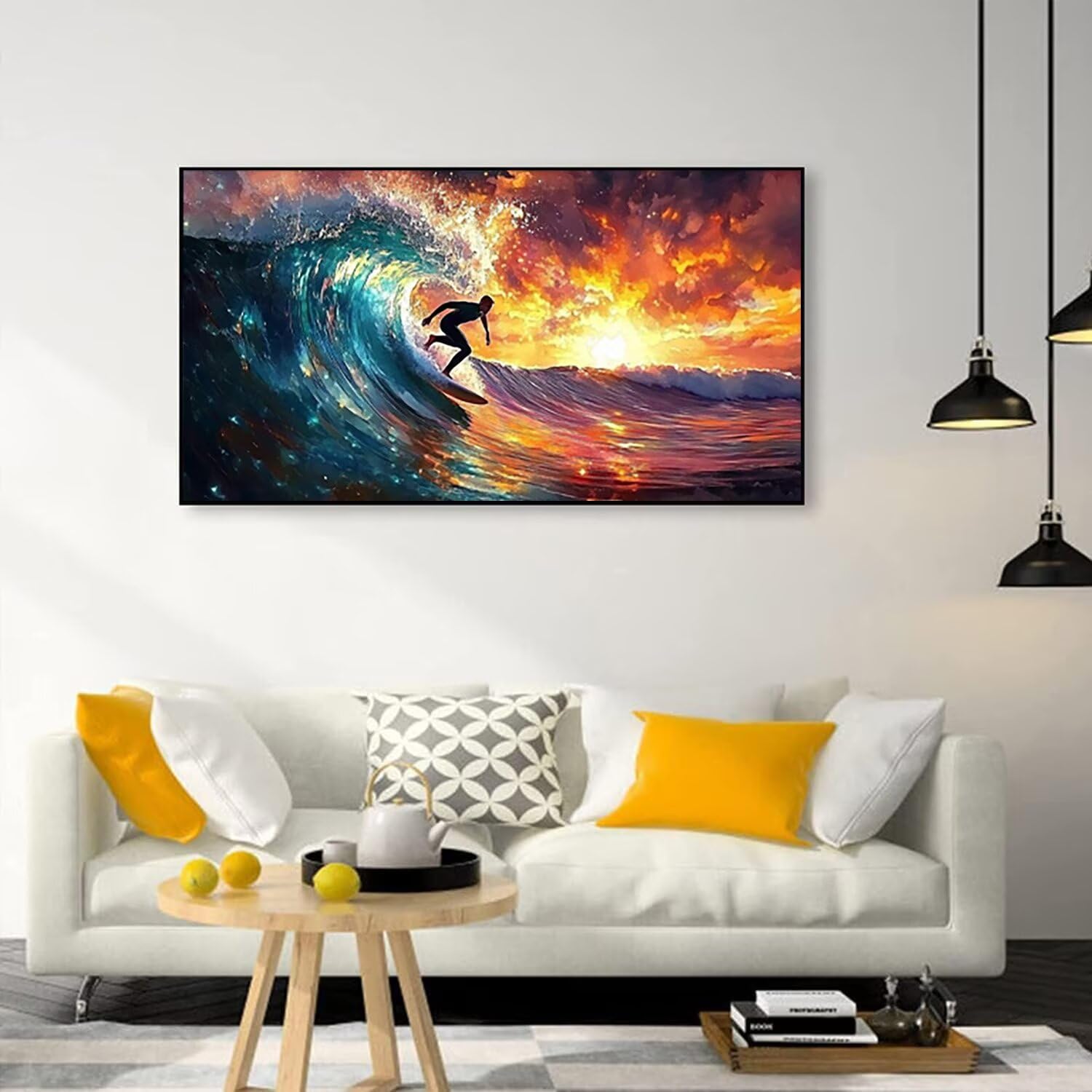 Diamond Painting surfing, zestaw sportowy dla dzieci, do majsterkowania, dla dziewczynek 8 lat, 5D "zrób to sam", mozaika diamentowa, zestaw do majsterkowania, dla początkujących, haft dimond