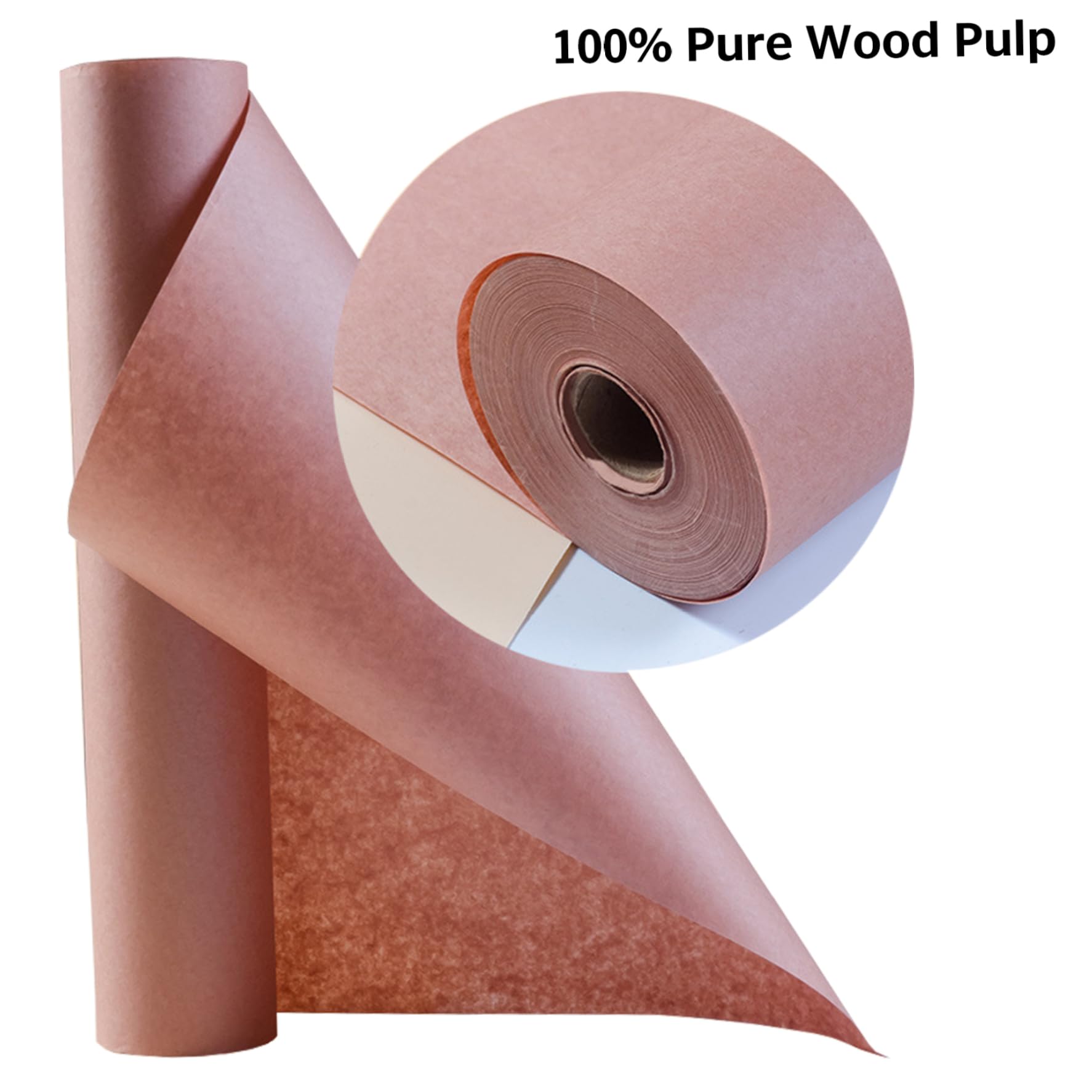 Rollo de papel de carnicero, absorbente de aceite de calidad alimentaria, 18 pulgadas x 175 pies, resistente al calor para parrilla de barbacoa