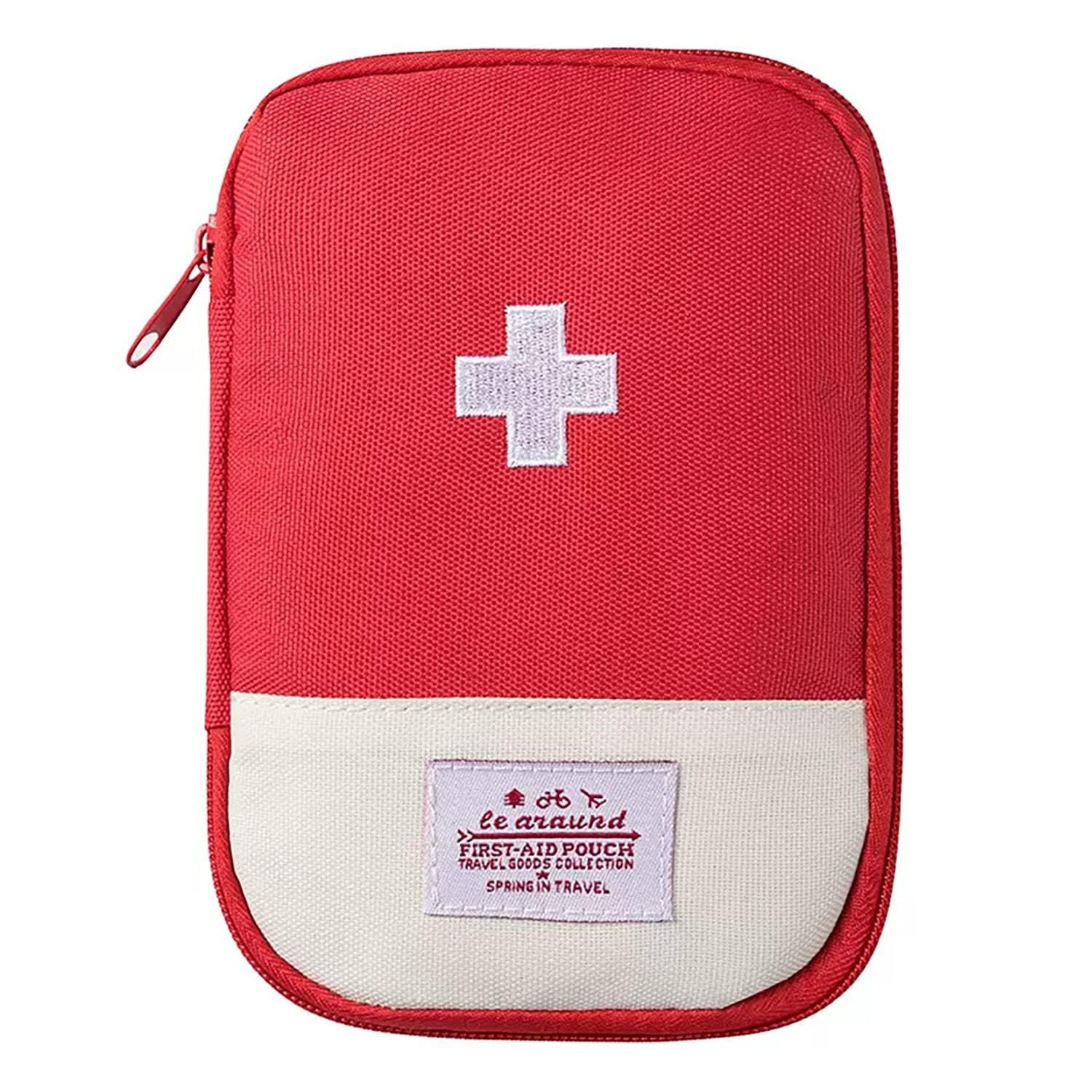 Riziya Brother Mini Medical First Aid Kit Pouch Empty Bag Emergency Medicine Storage Organizer Bag for Home, Office, Outdoor Travel Car.(Pack of 1)-image-29