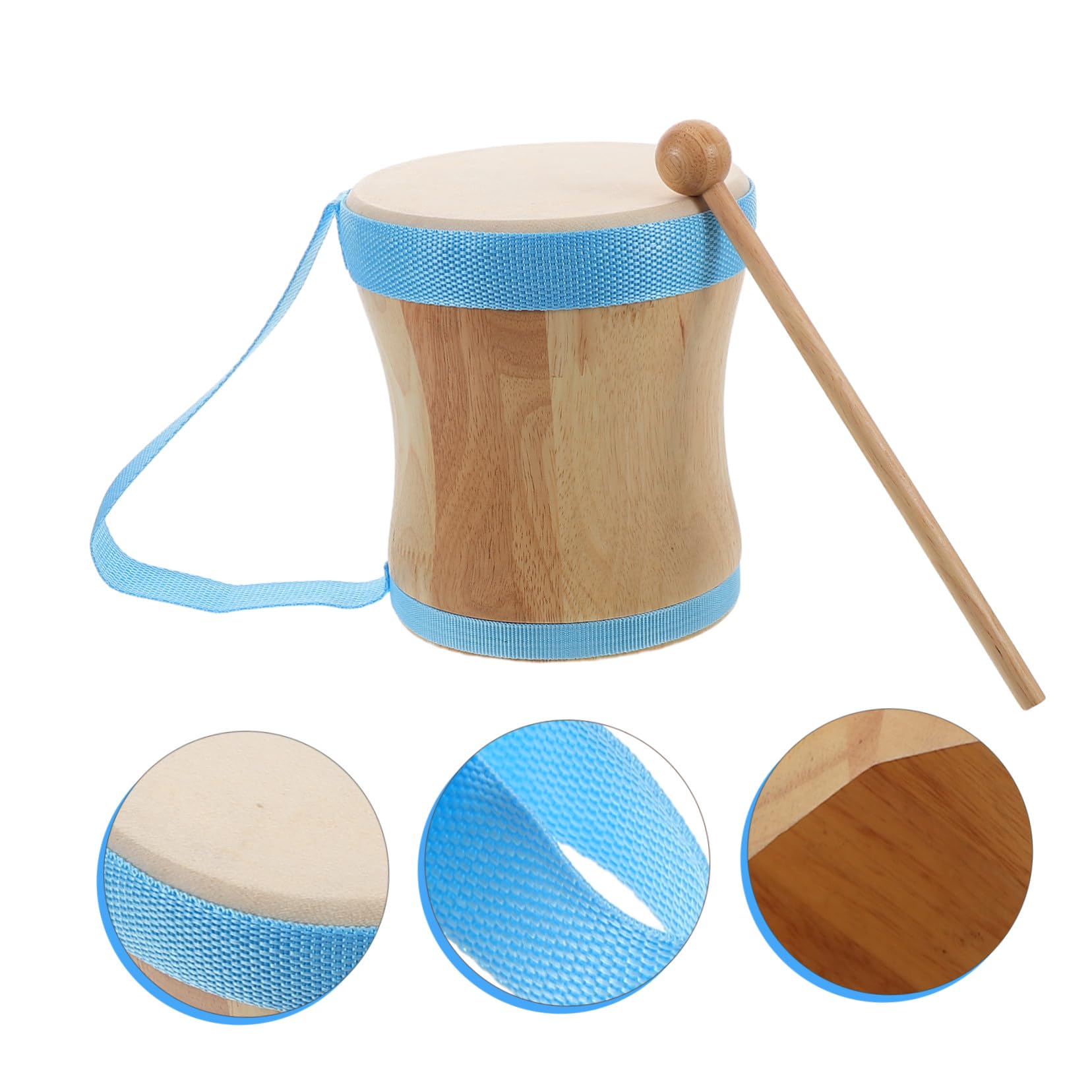 Tamburo Percussione Pecora Strumento Orff Portatile e Avvolgibile per Ragazzo Ragazza Musicista e Yoga con Battimani Semplice e Tradizionale