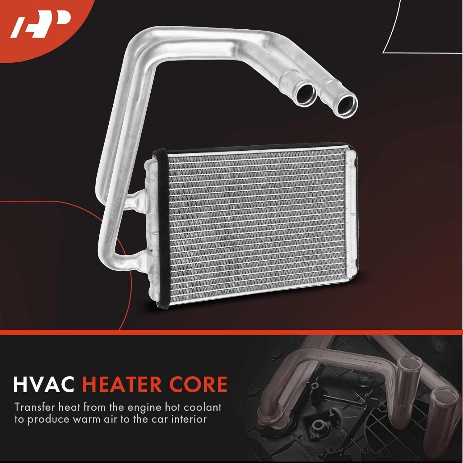 A-Premium HVAC Heater Core Compatible with Hyundai Elantra 2001-2006 2.0L, Tiburon 2003-2008 2.0L/2.7L