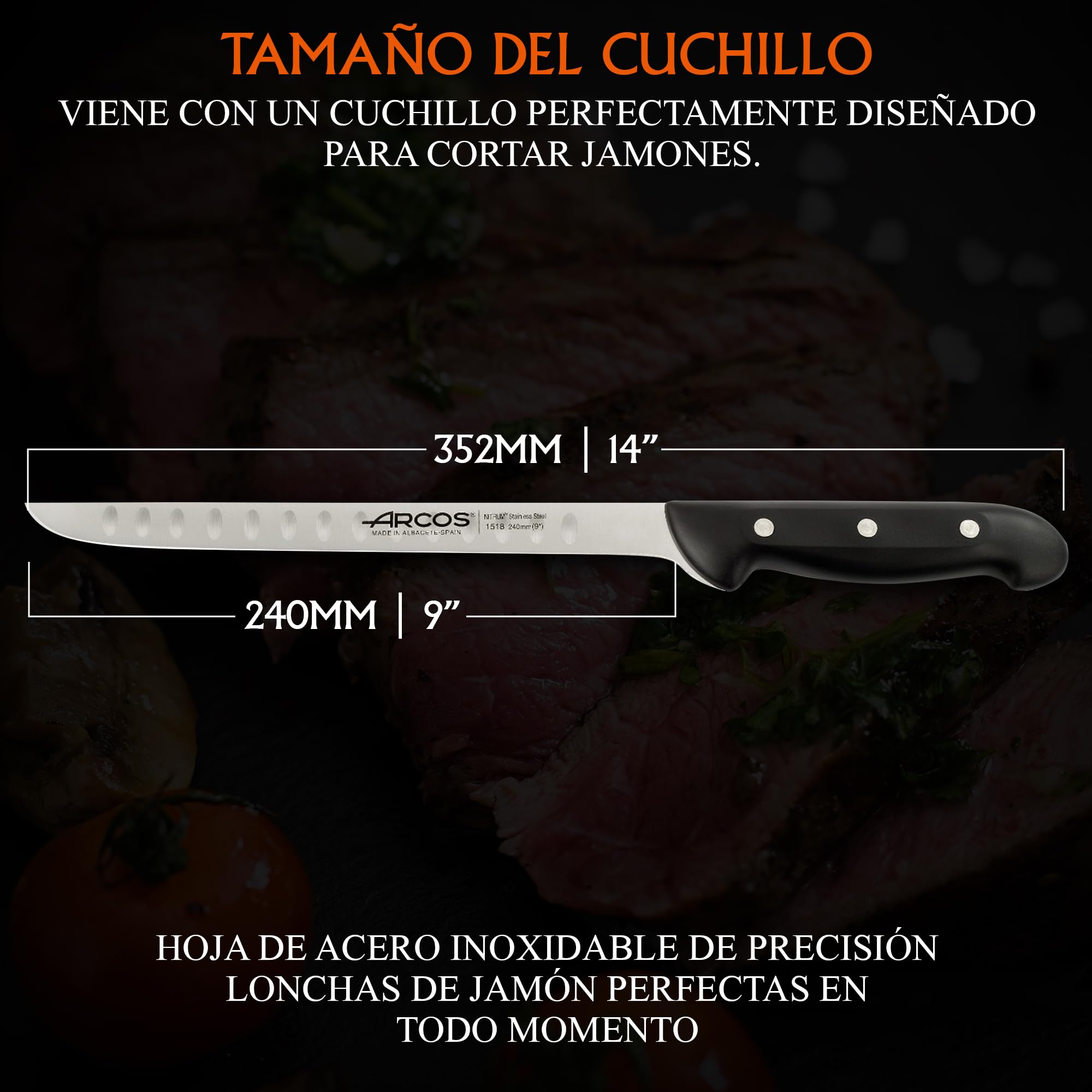 Soporte Jamonero Balancín | Jamonero Giratorio Profesional | Jamonero Madera | Incluye Cuchillo Profesional, Afilador Funda Cubre Jamón| Jamoneros Elite Collection