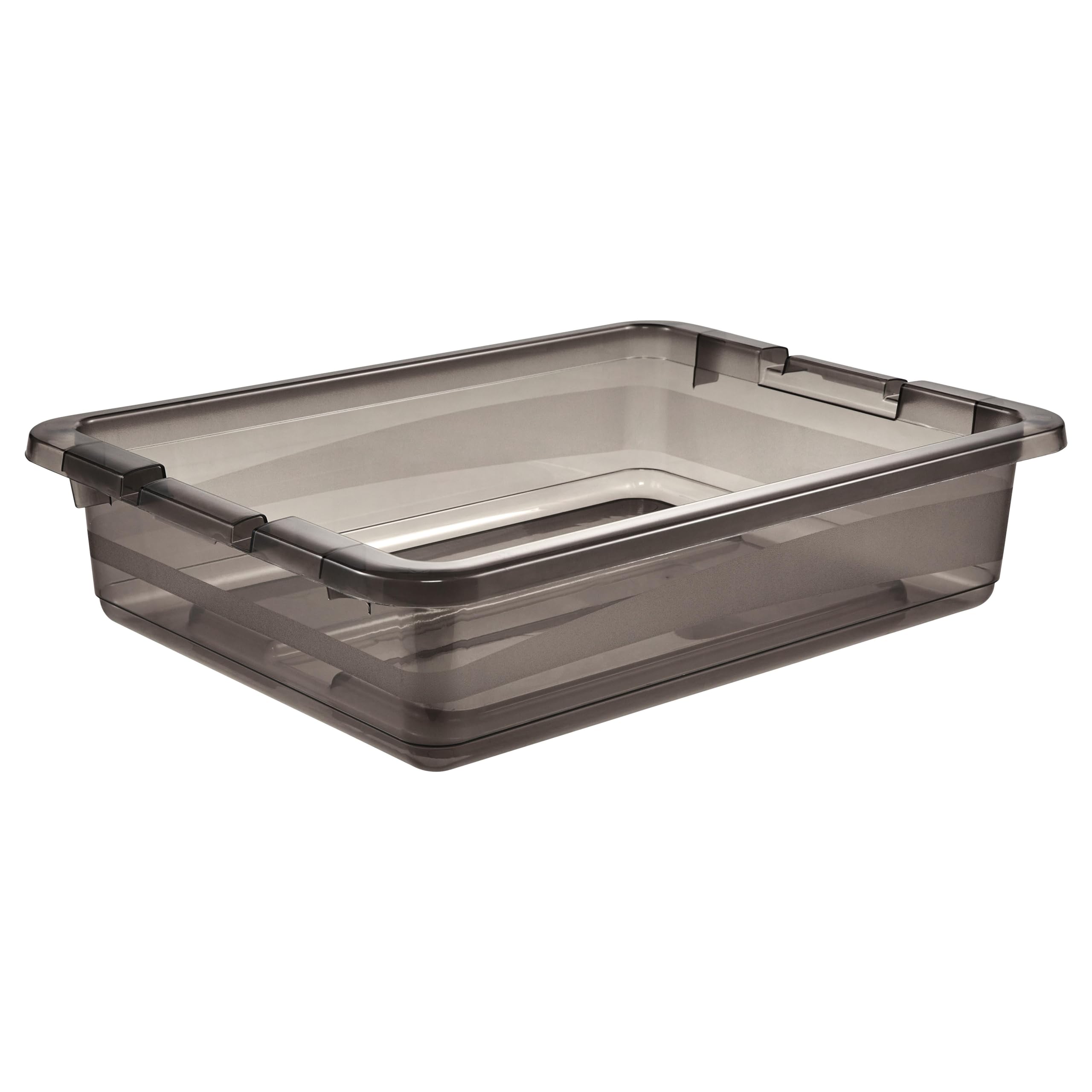keeeper Scatola con Coperchio e Chiusura a Scatto, 7 L, Trasparente, Crystal Grey (Grigio)