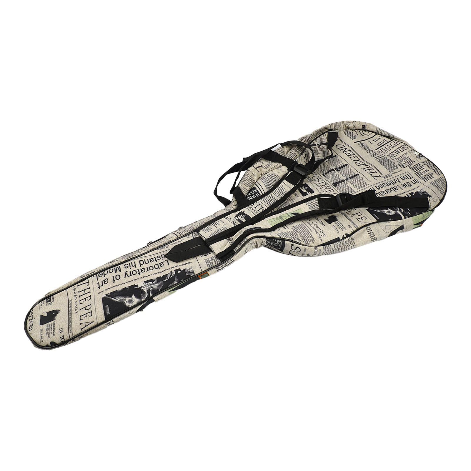 Estuche de Transporte para Guitarra 600D, Bolsa para Guitarra acústica, Tela Oxford, Correas Acolchadas con Doble Costura, Estuche para Transporte de Guitarra acústica, Acolchado (40 in)