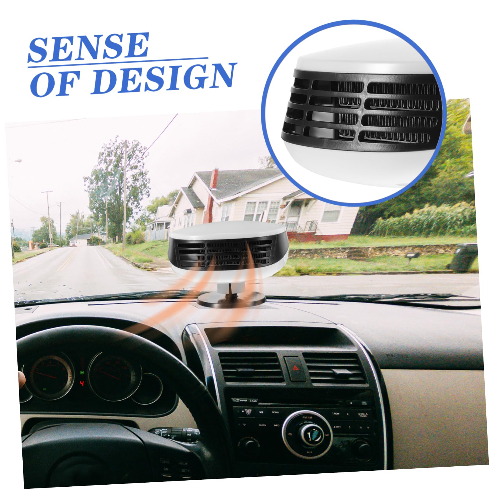 12v Calefactor Portátil Para Coche Desempañador De Ventanas y Ventilador Para Vehículos Para Invierno y Suv Camiones y Rvs
