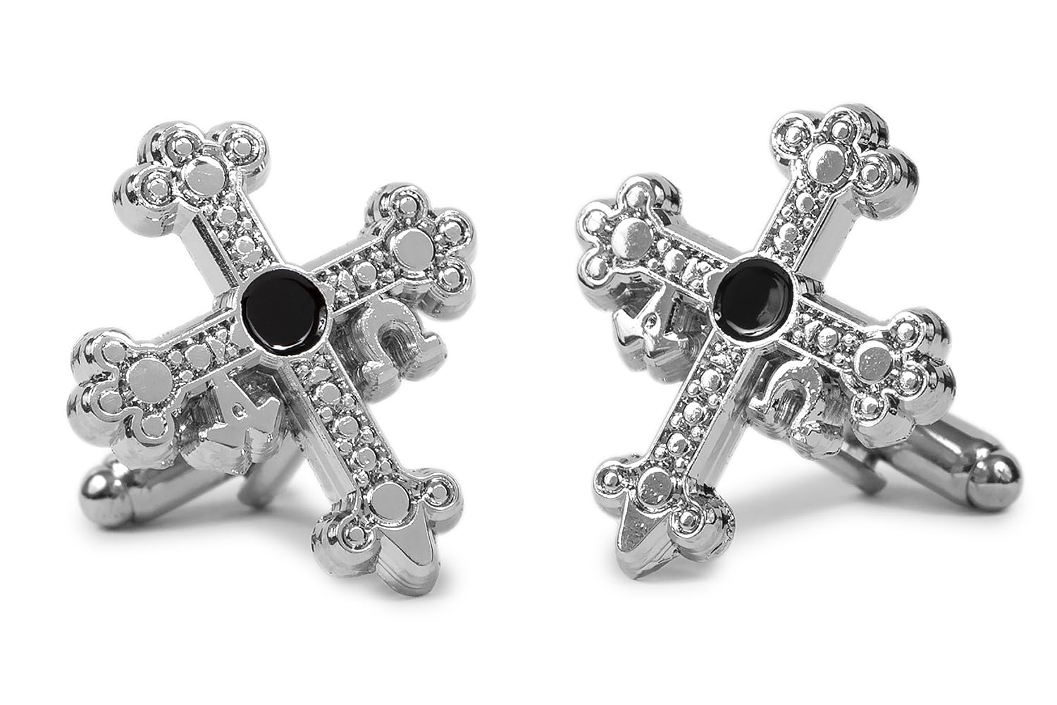 Gemelolandia | Gemelos de Camisa Cruz de la Victoria Cruz de Don Pelayo MODII 25x22mm | Gemelos Originales Para Camisas | Regalos Para Bodas, Comuniones, Bautizos y Otros Eventos