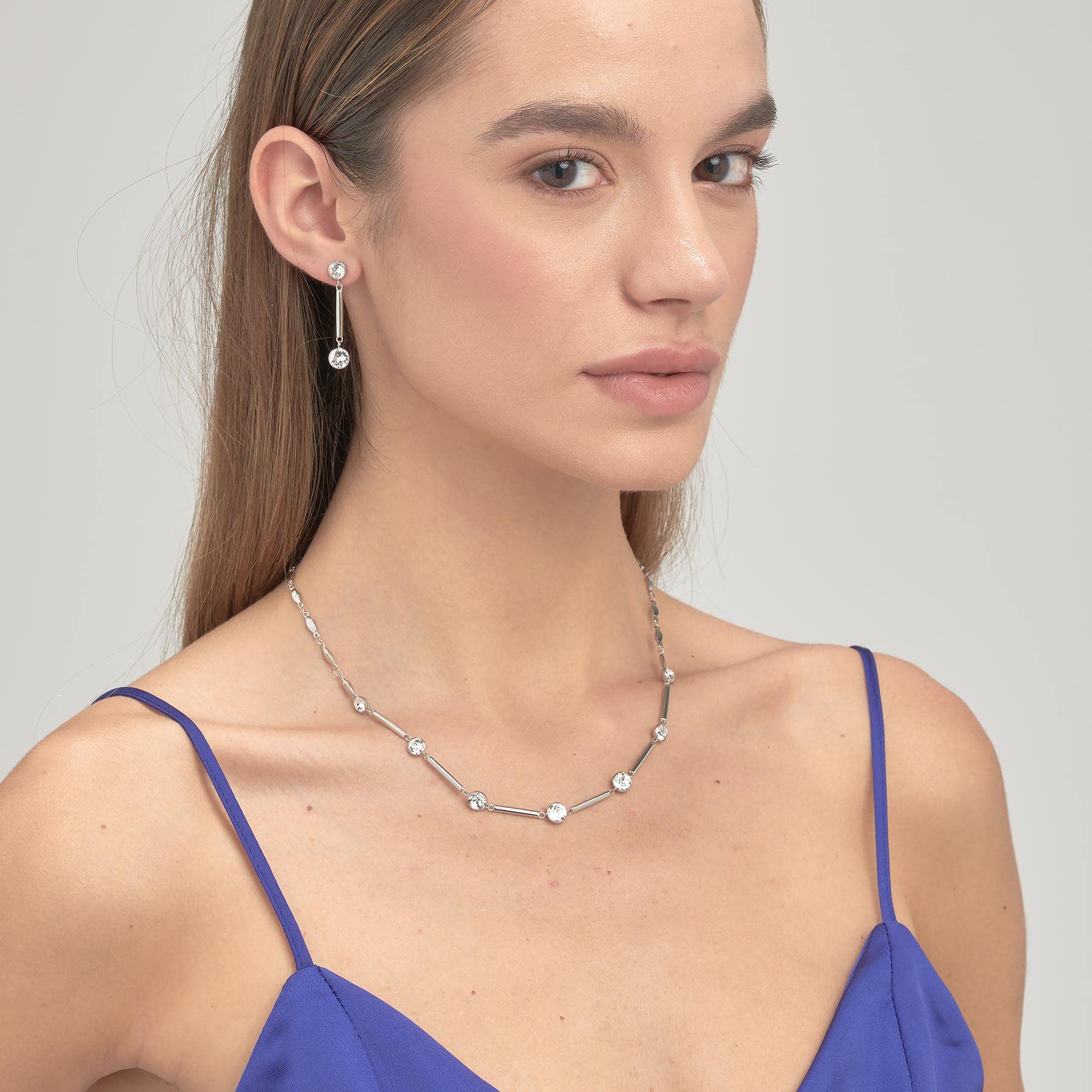 Brosway Collana Donna in Acciaio | Collana Con Cristalli Swarovski© | Collezione Affinity - BFF158