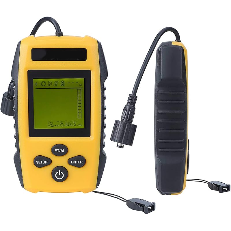Crisist Fish Finder, Handheld Fish Alert Fish Depth Finder