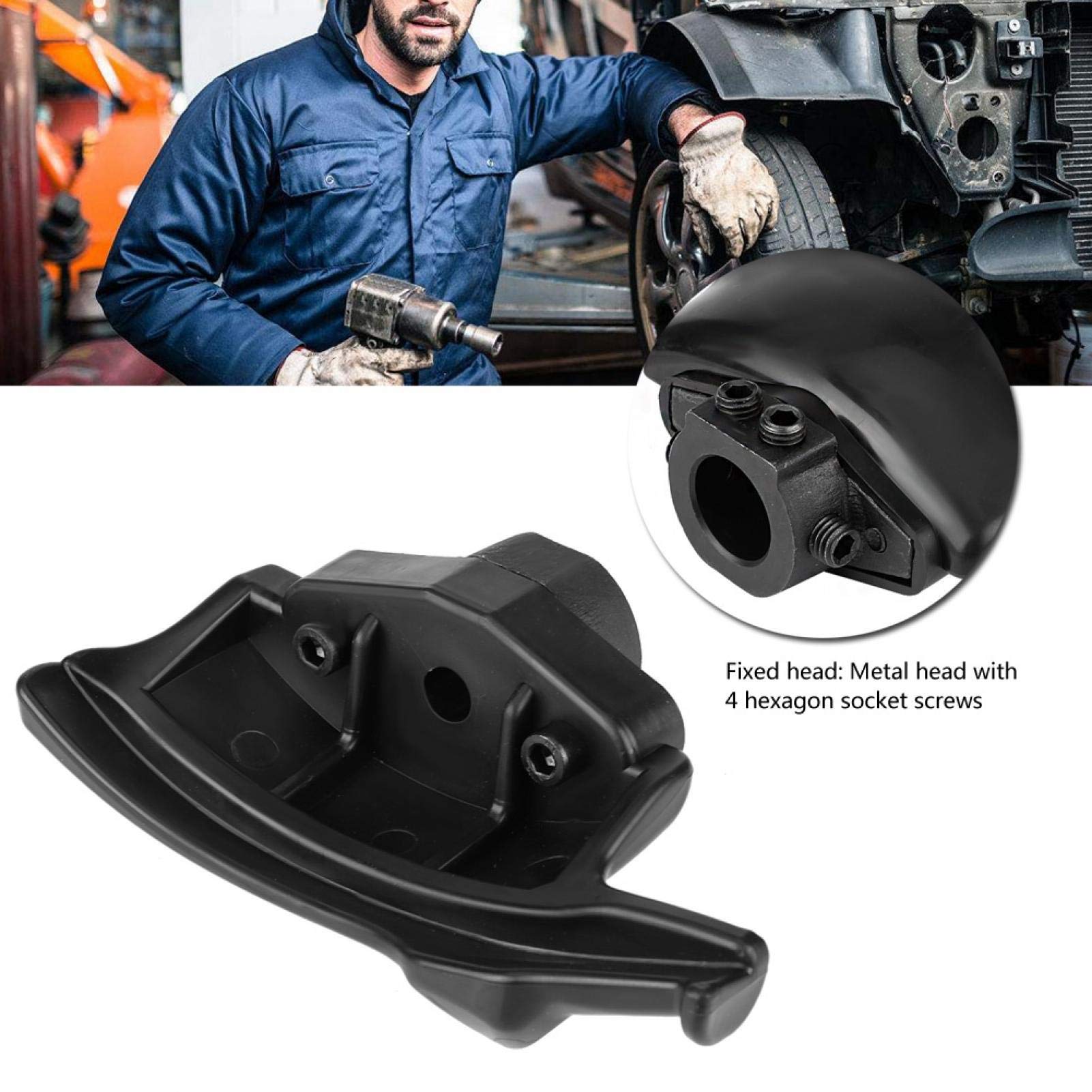 OUKENS Testa di montaggio per smontagomme nero in nylon con montaggio a testa d'anatra 28mm