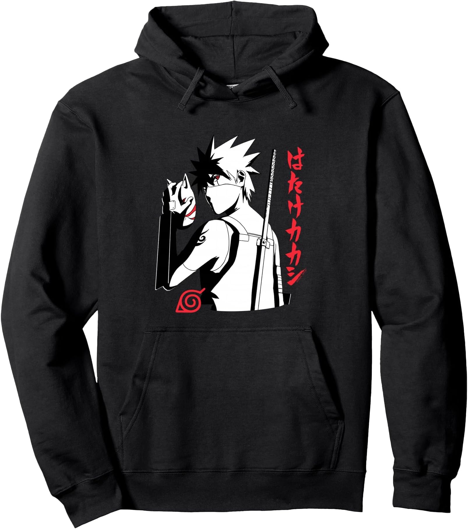 – Naruto Shippuden Anbu Kakashi Sharingan Anime Pullover Hoodie