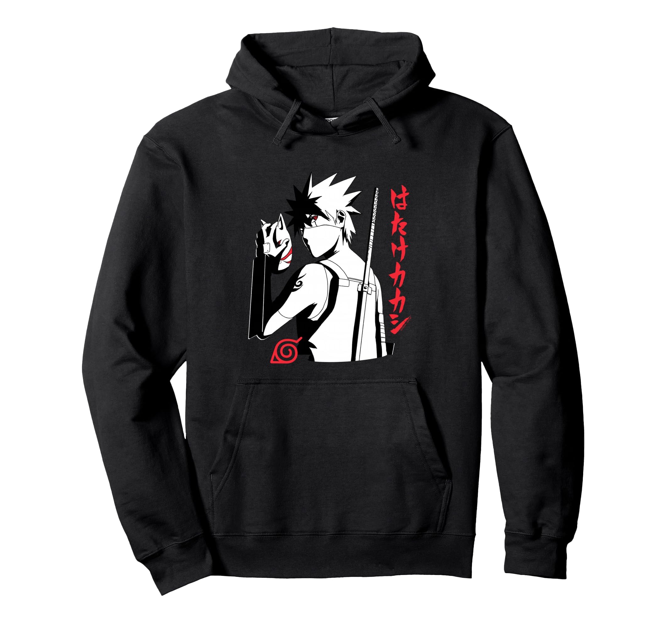 Naruto Shippuden Anbu Kakashi Sharingan Anime Pullover Hoodie