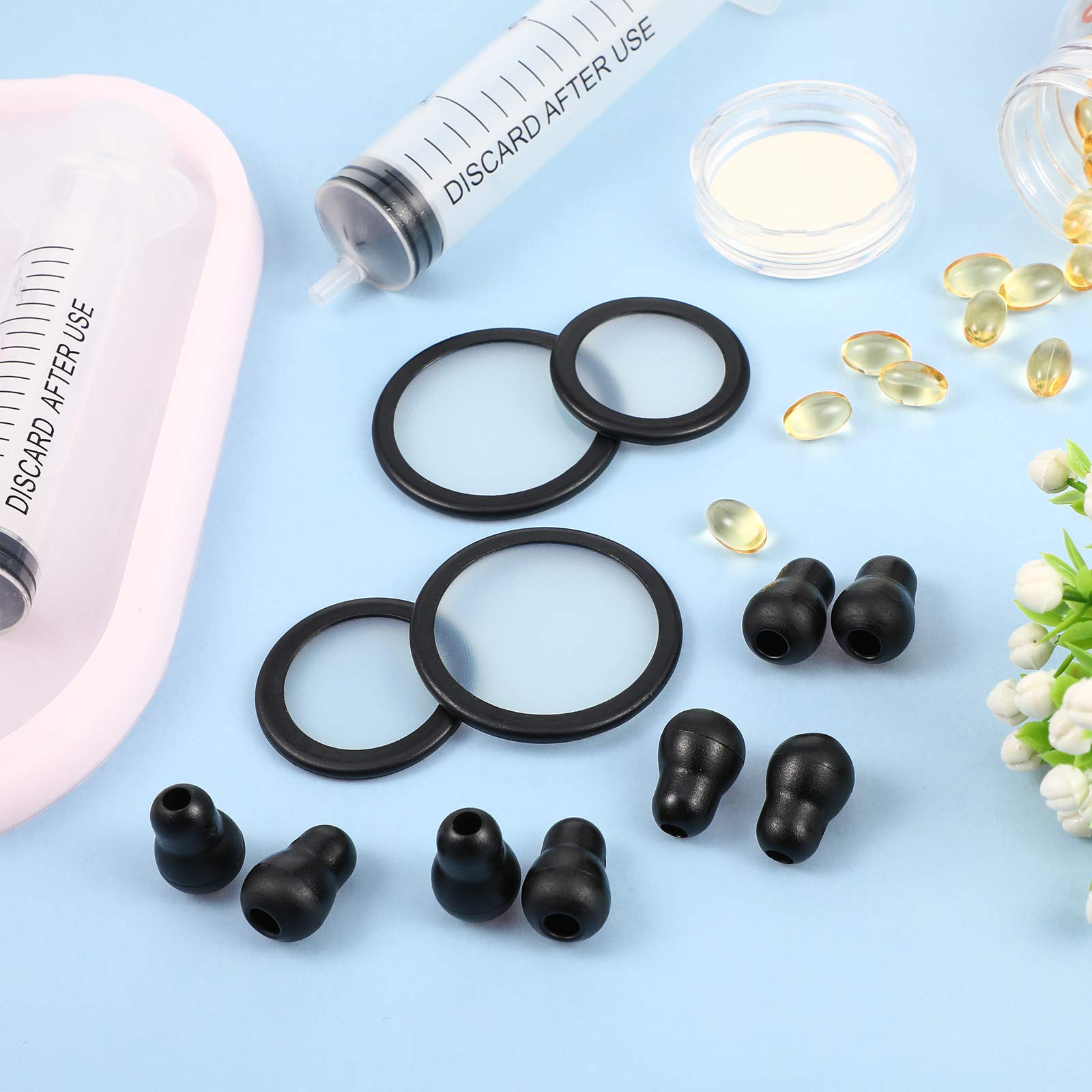 2 Sets Stethoscope Replacement Parts Adult and Pediatric Replacement