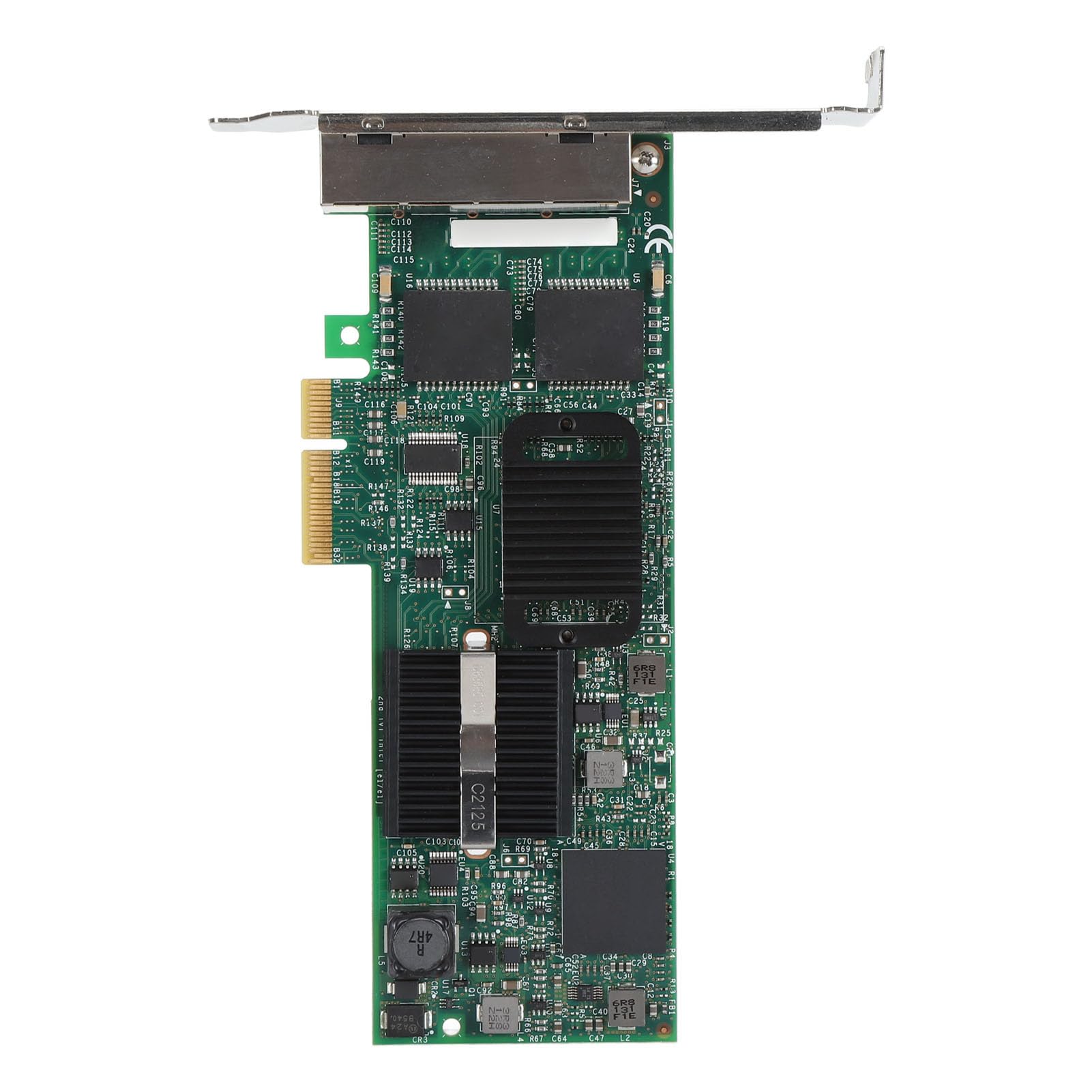 Scheda di Rete Gigabit PCIe Ad Alte Prestazioni con 4 Porte RJ45, velocità Adattiva per PC Server e Desktop, Materiale PCB