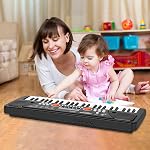 49 Key Kids Piano Clavier, Piano électrique pour débutants avec Microphone forsToddlers, Jouets de musique Cadeaux de Noël d'anniversaire pour les enfants de 3 à 12 ans