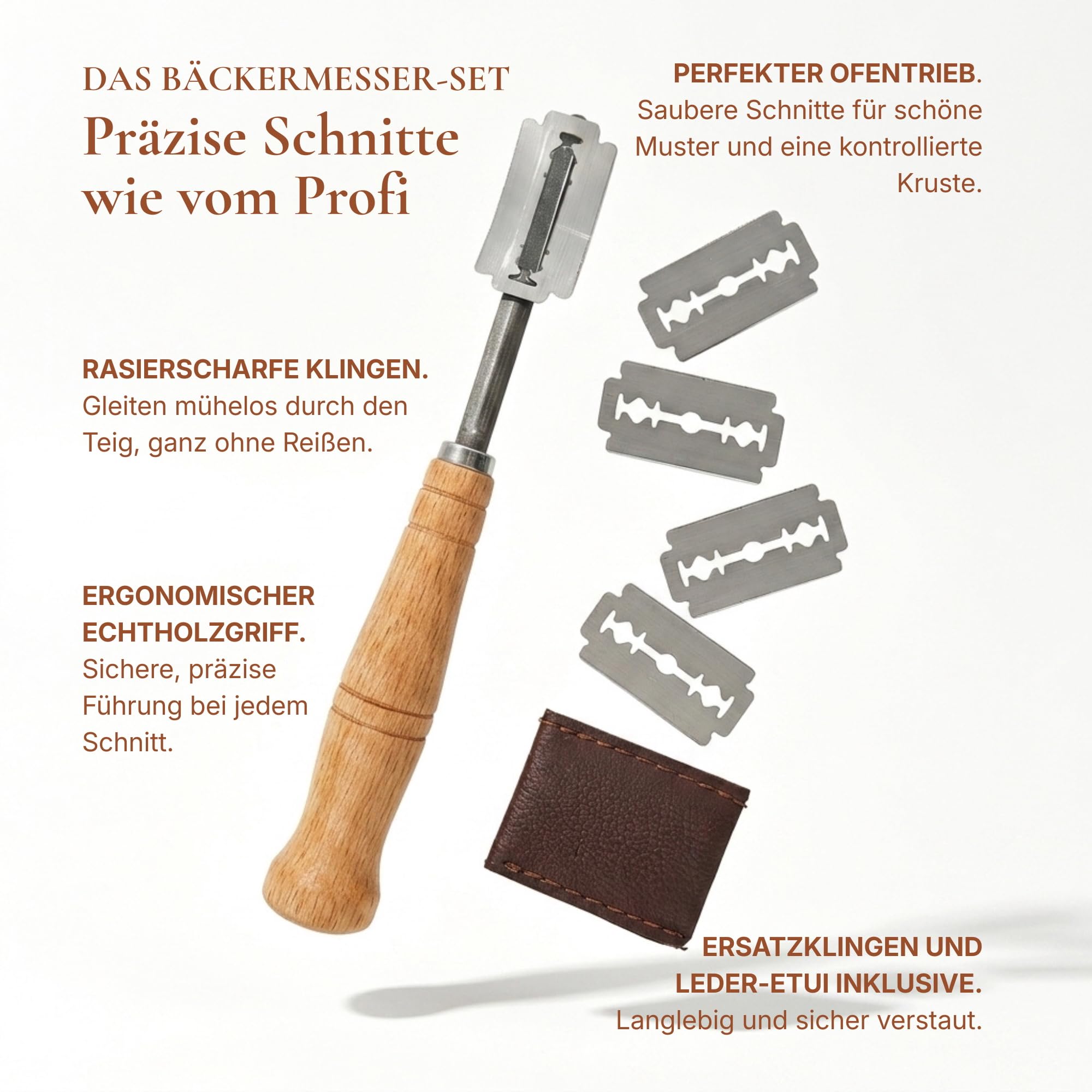 GoodHarvest Sauerteig Starter Set mit Gärkörbchen, Gärglas & Brotbackset