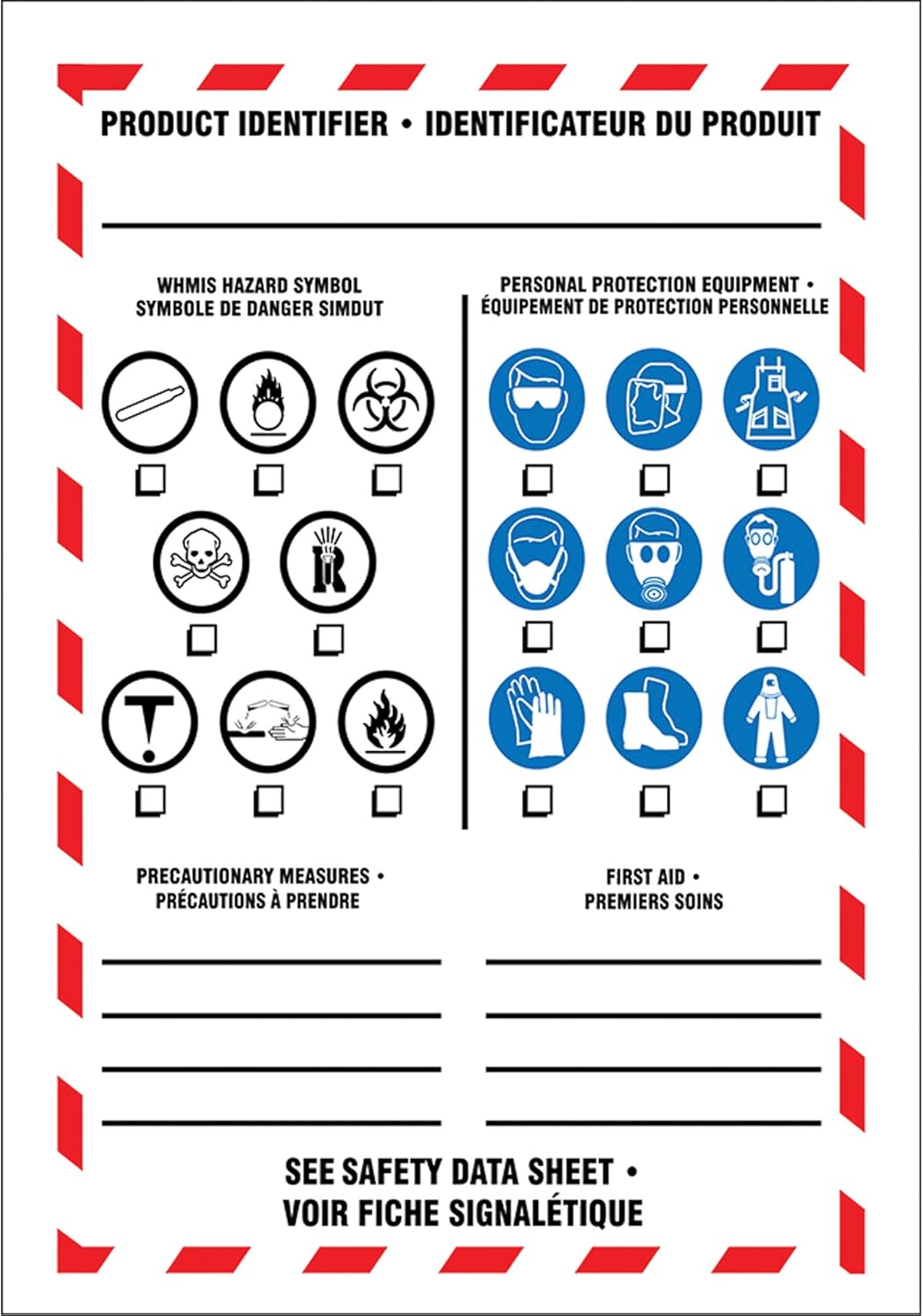 Product Identifier Data Label, Vinyl, Sheet, 5" L x 7" W Each Amazon