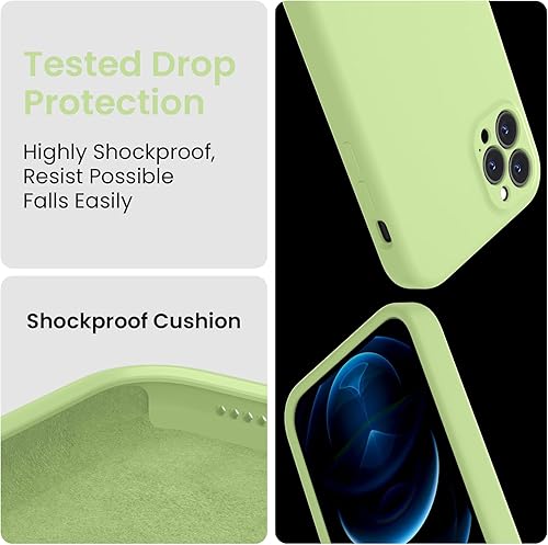 Miniatura 4 de FireNova Funda para iPhone 12 Pro Max, funda de silicona mejorada protección de cámara para iPhone 12 ProMax con forro de microfibra suave