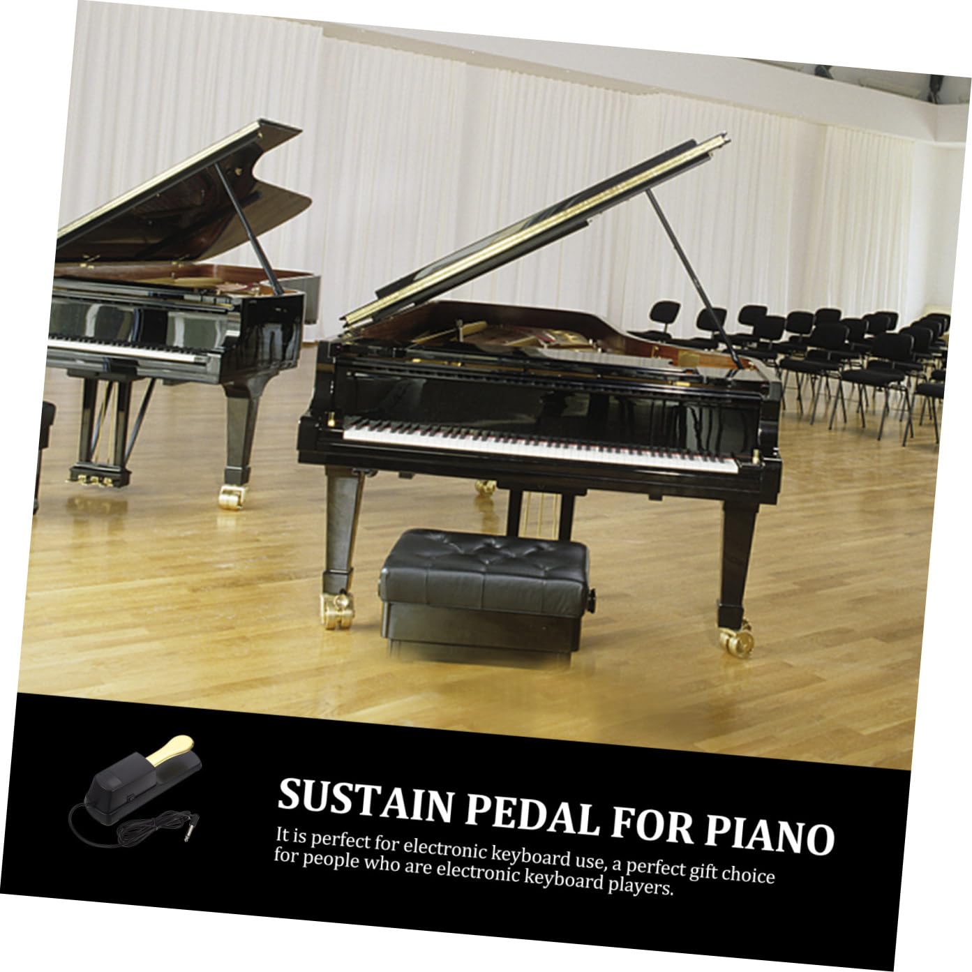 Pedal De Sustain Para Piano De Teclado Electrónico Pedal De Piano Antideslizante Accesorio Práctico Para Teclado Electronico