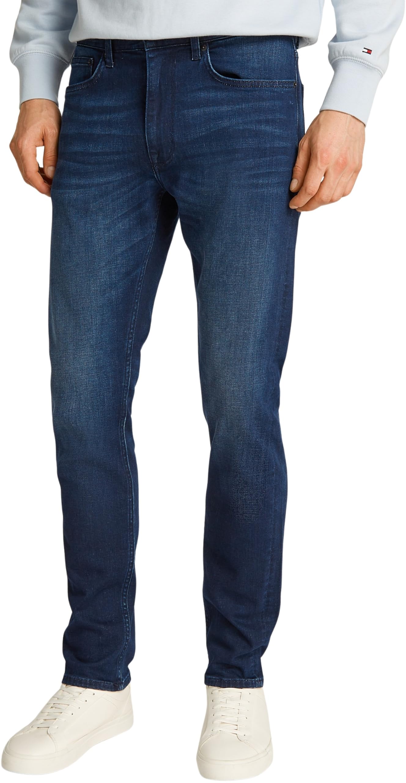 Tommy Hilfiger Men's CORE Bleecker DEEP Blue MW0MW39042 Slim, Denim, 36W / 34L
